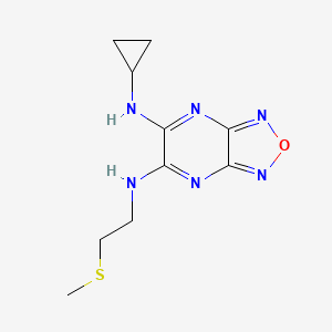 N-cyclopropyl-N'-[2-(methylthio)ethyl][1,2,5]oxadiazolo[3,4-b]pyrazine-5,6-diamine