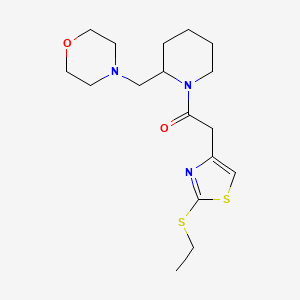 4-[(1-{[2-(ethylthio)-1,3-thiazol-4-yl]acetyl}piperidin-2-yl)methyl]morpholine