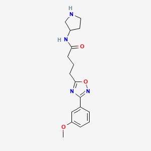 4-[3-(3-methoxyphenyl)-1,2,4-oxadiazol-5-yl]-N-3-pyrrolidinylbutanamide hydrochloride