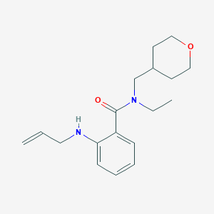 molecular formula C18H26N2O2 B4249653 2-(allylamino)-N-ethyl-N-(tetrahydro-2H-pyran-4-ylmethyl)benzamide 