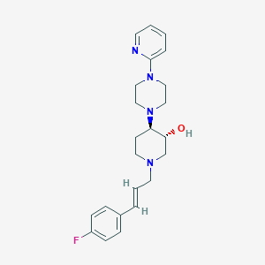 molecular formula C23H29FN4O B4249672 (3R*,4R*)-1-[(2E)-3-(4-fluorophenyl)-2-propen-1-yl]-4-[4-(2-pyridinyl)-1-piperazinyl]-3-piperidinol 