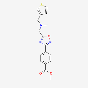 molecular formula C17H17N3O3S B4249675 methyl 4-(5-{[methyl(3-thienylmethyl)amino]methyl}-1,2,4-oxadiazol-3-yl)benzoate 