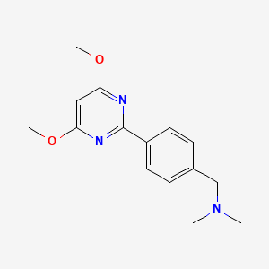 1-[4-(4,6-dimethoxy-2-pyrimidinyl)phenyl]-N,N-dimethylmethanamine