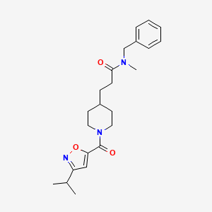 N-benzyl-3-{1-[(3-isopropyl-5-isoxazolyl)carbonyl]-4-piperidinyl}-N-methylpropanamide