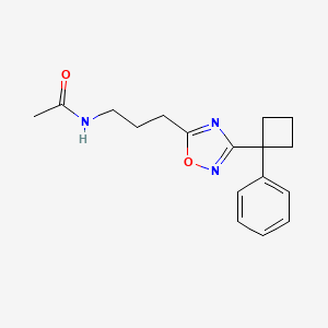 N-{3-[3-(1-phenylcyclobutyl)-1,2,4-oxadiazol-5-yl]propyl}acetamide