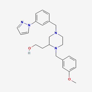 2-{1-(3-methoxybenzyl)-4-[3-(1H-pyrazol-1-yl)benzyl]-2-piperazinyl}ethanol