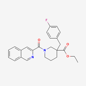 ethyl 3-(4-fluorobenzyl)-1-(3-isoquinolinylcarbonyl)-3-piperidinecarboxylate