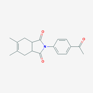 2-(4-acetylphenyl)-5,6-dimethyl-3a,4,7,7a-tetrahydro-1H-isoindole-1,3(2H)-dione