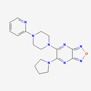 molecular formula C17H20N8O B4249786 5-[4-(2-pyridinyl)-1-piperazinyl]-6-(1-pyrrolidinyl)[1,2,5]oxadiazolo[3,4-b]pyrazine 