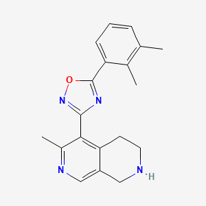 molecular formula C19H20N4O B4249794 5-[5-(2,3-dimethylphenyl)-1,2,4-oxadiazol-3-yl]-6-methyl-1,2,3,4-tetrahydro-2,7-naphthyridine trifluoroacetate 