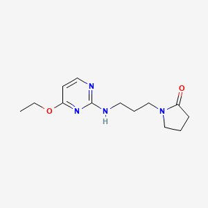 1-{3-[(4-ethoxypyrimidin-2-yl)amino]propyl}pyrrolidin-2-one