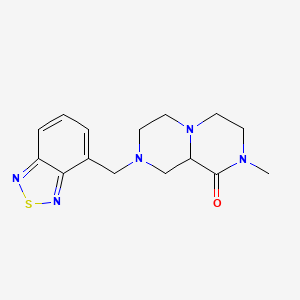 molecular formula C15H19N5OS B4249816 8-(2,1,3-benzothiadiazol-4-ylmethyl)-2-methylhexahydro-2H-pyrazino[1,2-a]pyrazin-1(6H)-one 