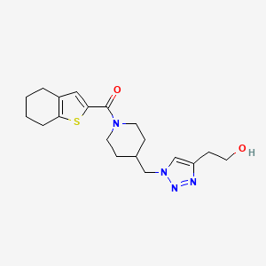 2-(1-{[1-(4,5,6,7-tetrahydro-1-benzothien-2-ylcarbonyl)-4-piperidinyl]methyl}-1H-1,2,3-triazol-4-yl)ethanol