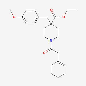 ethyl 1-(1-cyclohexen-1-ylacetyl)-4-(4-methoxybenzyl)-4-piperidinecarboxylate