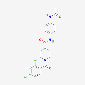 N-[4-(acetylamino)phenyl]-1-[(2,4-dichlorophenyl)carbonyl]piperidine-4-carboxamide