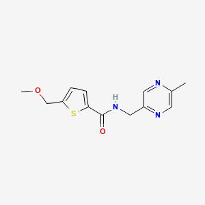 molecular formula C13H15N3O2S B4249884 5-(methoxymethyl)-N-[(5-methylpyrazin-2-yl)methyl]thiophene-2-carboxamide 