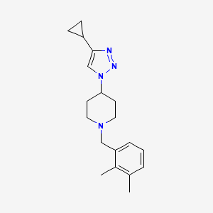 molecular formula C19H26N4 B4249896 4-(4-cyclopropyl-1H-1,2,3-triazol-1-yl)-1-(2,3-dimethylbenzyl)piperidine 