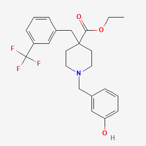 ethyl 1-(3-hydroxybenzyl)-4-[3-(trifluoromethyl)benzyl]-4-piperidinecarboxylate