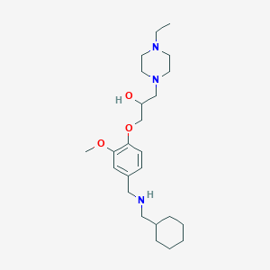 1-(4-{[(cyclohexylmethyl)amino]methyl}-2-methoxyphenoxy)-3-(4-ethyl-1-piperazinyl)-2-propanol