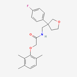 N-{[3-(4-fluorophenyl)tetrahydrofuran-3-yl]methyl}-2-(2,3,6-trimethylphenoxy)acetamide