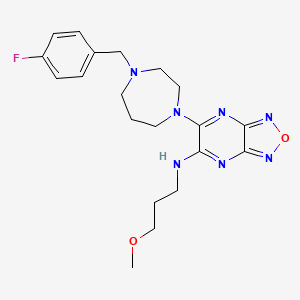 6-[4-(4-fluorobenzyl)-1,4-diazepan-1-yl]-N-(3-methoxypropyl)[1,2,5]oxadiazolo[3,4-b]pyrazin-5-amine