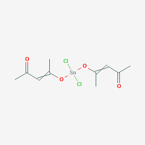 molecular formula C₁₀H₁₄Cl₂O₄Sn B042500 Tin(IV) chloride bis(2,4-pentanedionate) CAS No. 16919-46-3