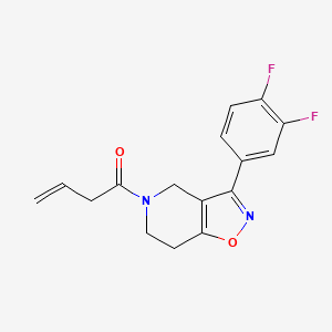 molecular formula C16H14F2N2O2 B4250050 5-(3-butenoyl)-3-(3,4-difluorophenyl)-4,5,6,7-tetrahydroisoxazolo[4,5-c]pyridine 