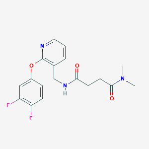 N'-{[2-(3,4-difluorophenoxy)-3-pyridinyl]methyl}-N,N-dimethylsuccinamide