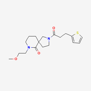 molecular formula C18H26N2O3S B4250071 7-(2-methoxyethyl)-2-[3-(2-thienyl)propanoyl]-2,7-diazaspiro[4.5]decan-6-one 