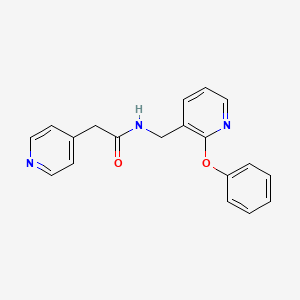 molecular formula C19H17N3O2 B4250104 N-[(2-phenoxy-3-pyridinyl)methyl]-2-(4-pyridinyl)acetamide 