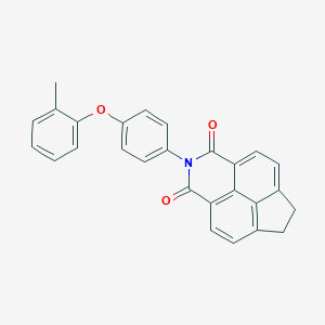 molecular formula C27H19NO3 B425015 2-[4-(2-methylphenoxy)phenyl]-6,7-dihydro-1H-indeno[6,7,1-def]isoquinoline-1,3(2H)-dione 