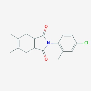 molecular formula C17H18ClNO2 B425018 2-(4-chloro-2-methylphenyl)-5,6-dimethyl-3a,4,7,7a-tetrahydro-1H-isoindole-1,3(2H)-dione 