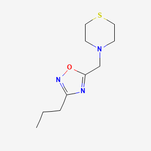 3-Propyl-5-(thiomorpholin-4-ylmethyl)-1,2,4-oxadiazole