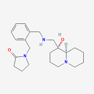 1-{2-[({[(1R,9aR)-1-hydroxyoctahydro-2H-quinolizin-1-yl]methyl}amino)methyl]benzyl}pyrrolidin-2-one