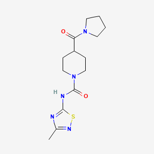 N-(3-methyl-1,2,4-thiadiazol-5-yl)-4-(pyrrolidin-1-ylcarbonyl)piperidine-1-carboxamide