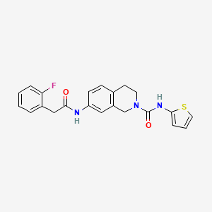 7-{[(2-fluorophenyl)acetyl]amino}-N-2-thienyl-3,4-dihydro-2(1H)-isoquinolinecarboxamide