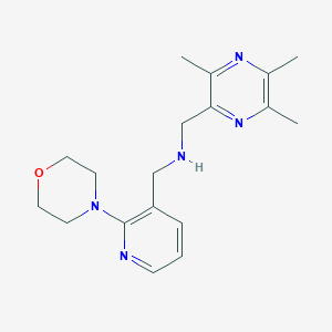 1-[2-(4-morpholinyl)-3-pyridinyl]-N-[(3,5,6-trimethyl-2-pyrazinyl)methyl]methanamine