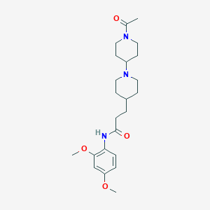 3-(1'-acetyl-1,4'-bipiperidin-4-yl)-N-(2,4-dimethoxyphenyl)propanamide