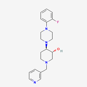 (3R*,4R*)-4-[4-(2-fluorophenyl)-1-piperazinyl]-1-(3-pyridinylmethyl)-3-piperidinol