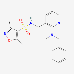 N-({2-[benzyl(methyl)amino]-3-pyridinyl}methyl)-3,5-dimethyl-4-isoxazolesulfonamide