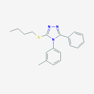 molecular formula C19H21N3S B425034 3-(butylsulfanyl)-4-(3-methylphenyl)-5-phenyl-4H-1,2,4-triazole 