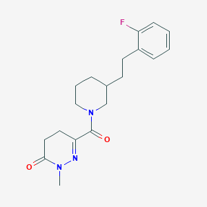 6-({3-[2-(2-fluorophenyl)ethyl]-1-piperidinyl}carbonyl)-2-methyl-4,5-dihydro-3(2H)-pyridazinone