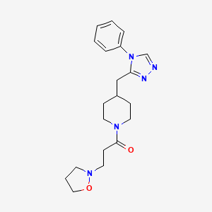 1-(3-isoxazolidin-2-ylpropanoyl)-4-[(4-phenyl-4H-1,2,4-triazol-3-yl)methyl]piperidine