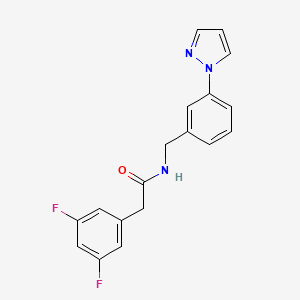 2-(3,5-difluorophenyl)-N-[3-(1H-pyrazol-1-yl)benzyl]acetamide