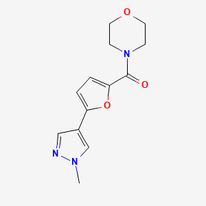 4-[5-(1-methyl-1H-pyrazol-4-yl)-2-furoyl]morpholine