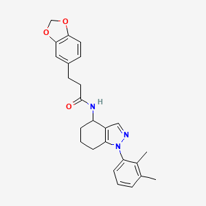 3-(1,3-benzodioxol-5-yl)-N-[1-(2,3-dimethylphenyl)-4,5,6,7-tetrahydro-1H-indazol-4-yl]propanamide