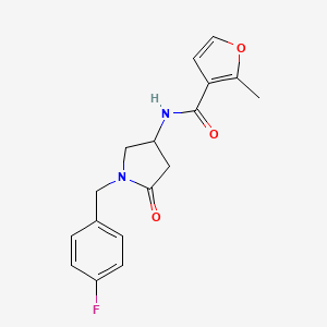 N-[1-(4-fluorobenzyl)-5-oxo-3-pyrrolidinyl]-2-methyl-3-furamide