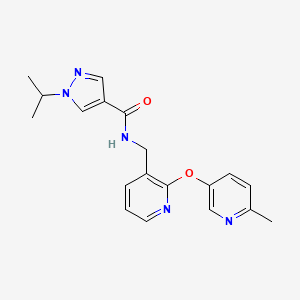 1-isopropyl-N-({2-[(6-methyl-3-pyridinyl)oxy]-3-pyridinyl}methyl)-1H-pyrazole-4-carboxamide