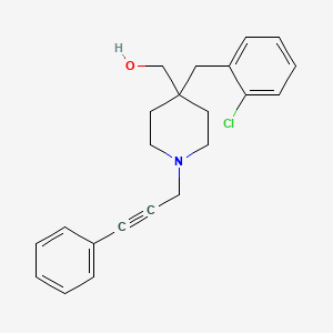 [4-(2-chlorobenzyl)-1-(3-phenyl-2-propyn-1-yl)-4-piperidinyl]methanol