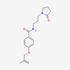 4-[(2-methylprop-2-en-1-yl)oxy]-N-[3-(2-oxopyrrolidin-1-yl)propyl]benzamide